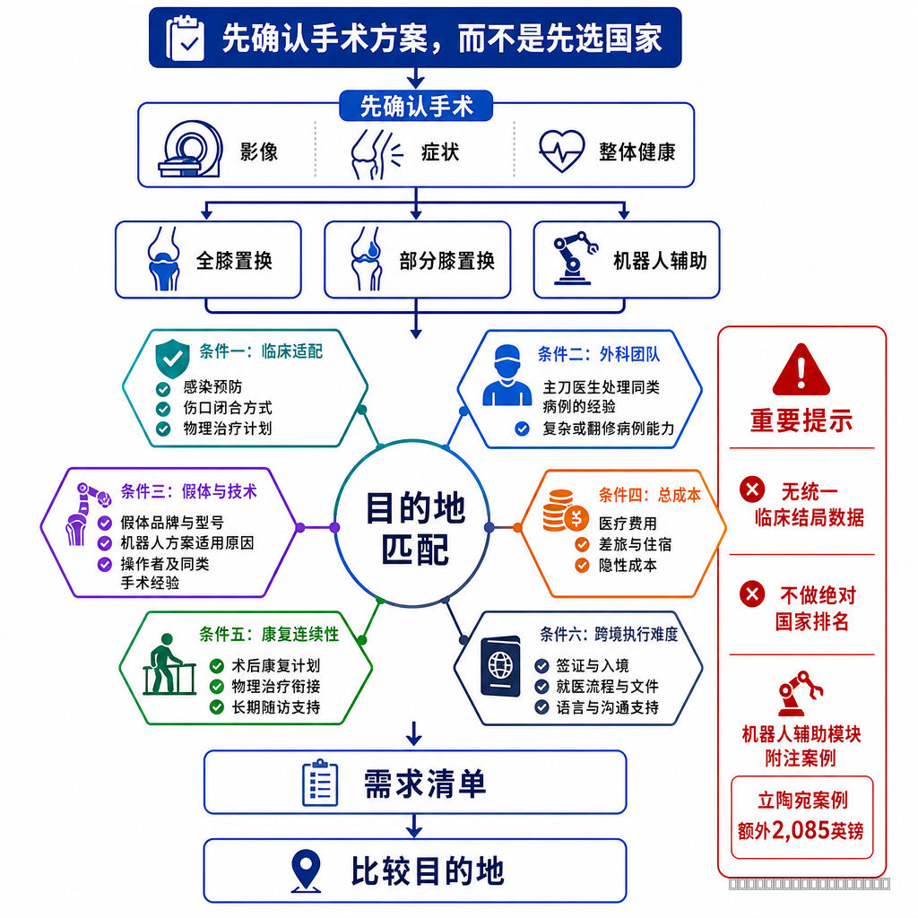 海外膝关节置换六项决策框架
